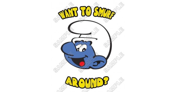 SMURFETTE SMURFS IRON ON TRANSFER #3