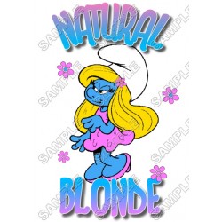 Smurfette  T Shirt Iron on Transfer Decal ~#17