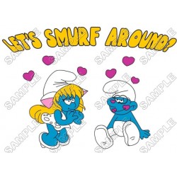 Smurfs  T Shirt Iron on Transfer Decal ~#12