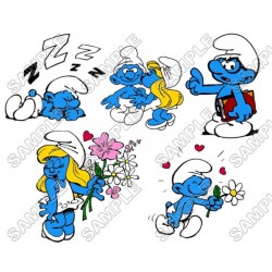 Smurfs T Shirt Iron on Transfer  Decal  ~#31