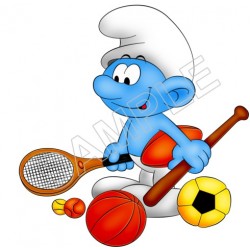 Smurfs T Shirt Iron on Transfer Decal ~#38