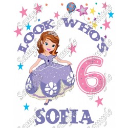 Sofia The First Princess  Birthday Personalized Custom T Shirt Iron on Transfer Decal ~#1