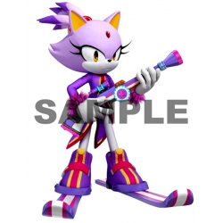 Sonic Blaze  T Shirt Iron on Transfer Decal ~#35
