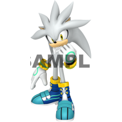 Sonic Silver  T Shirt Iron on Transfer Decal ~#29