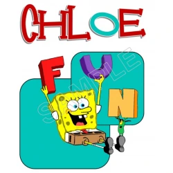 SpongeBob  Birthday  Personalized  Custom  T Shirt Iron on Transfer Decal ~#111