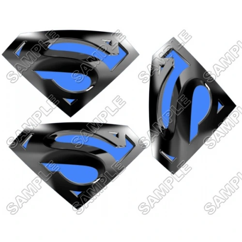  Superman Logo  Blue T Shirt Iron on Transfer Decal ~#6 by www.topironons.com