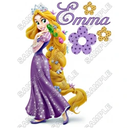 Tangled Rapunzel  Birthday  Personalized  Custom  T Shirt Iron on Transfer Decal ~#18