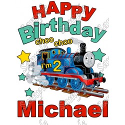 Thomas the Train Choo Choo Personalized  Custom  T Shirt Iron on Transfer Decal ~#1