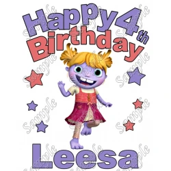 Wallykazam  Birthday Personalized Custom T Shirt Iron on Transfer Decal ~#11