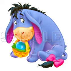 Winnie the Pooh  Eeyore  Easter T Shirt Iron on Transfer Decal ~#1