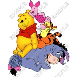 Winnie the Pooh Eeyore Tiger T Shirt Iron on Transfer Decal ~#12