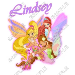 Winx Club  Personalized  Custom  T Shirt Iron on Transfer Decal ~#17