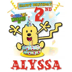 Wow Wubbzy  Birthday Personalized Custom T Shirt Iron on Transfer Decal ~#43