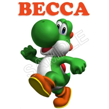 Yoshi Super Mario  Birthday  Personalized  Custom  T Shirt Iron on Transfer Decal ~#110