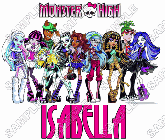 Monster High  Personalized  Custom  T Shirt Iron on Transfer Decal ~#4